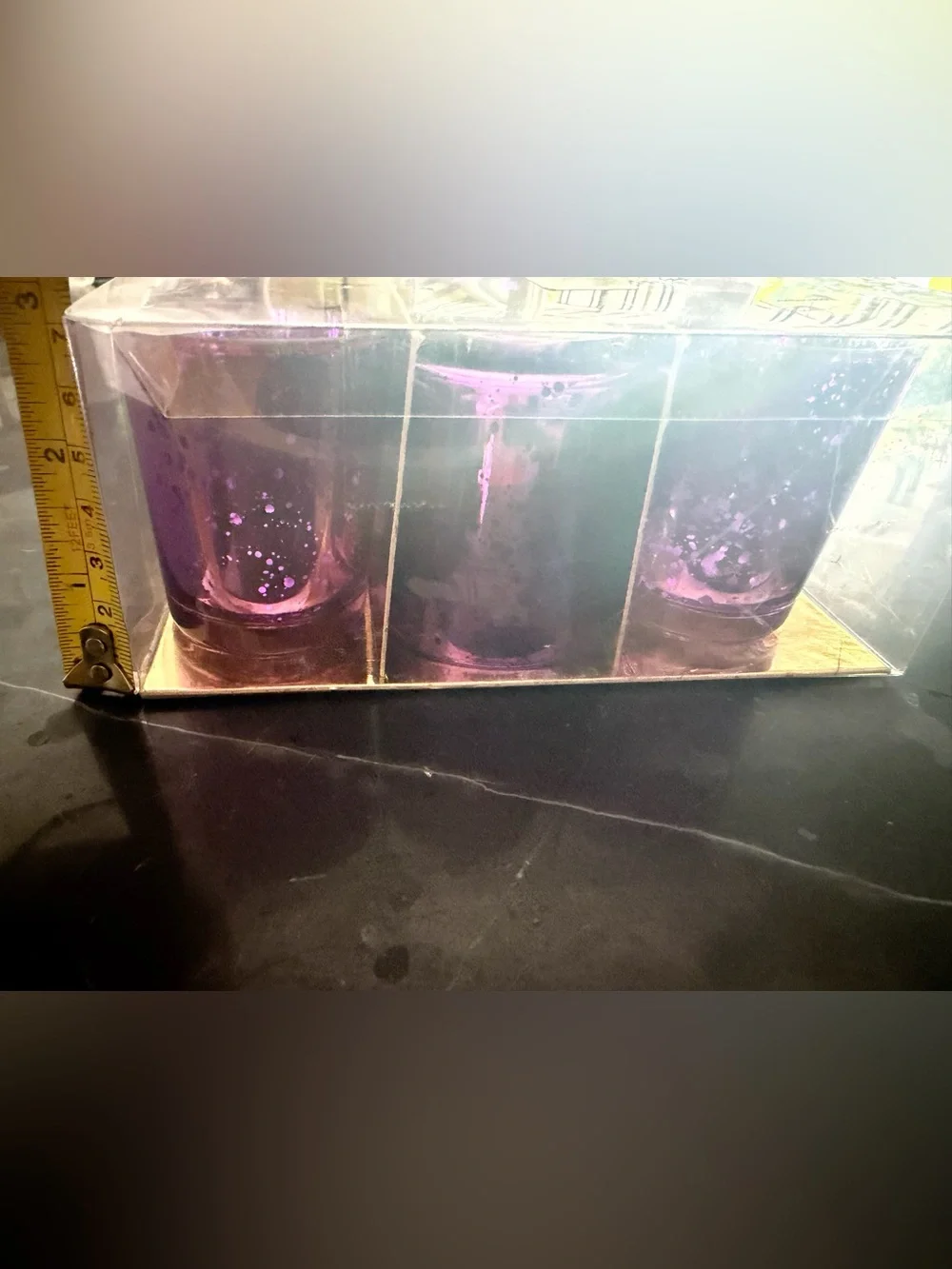 Purple Colored Candle Holders Set of 6 - Women Bath & Body